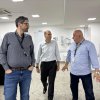 Fábio Lopez conhece as instalações da Santa Casa de Santos